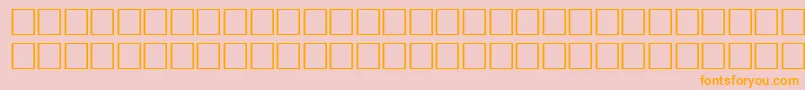 VremyafwfRegular2-Schriftart – Orangefarbene Schriften auf rosa Hintergrund