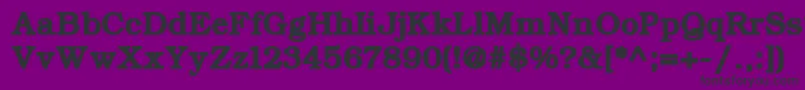 ErBukinist1251Bold Font – Black Fonts on Purple Background