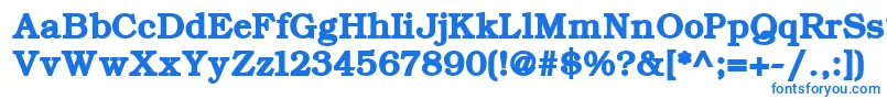 ErBukinist1251Bold-fontti – siniset fontit valkoisella taustalla
