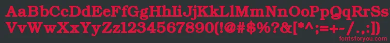 ErBukinist1251Bold Font – Red Fonts on Black Background