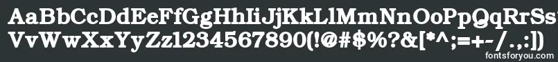 フォントErBukinist1251Bold – 白い文字