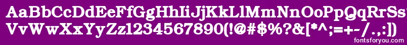 ErBukinist1251Bold Font – White Fonts on Purple Background