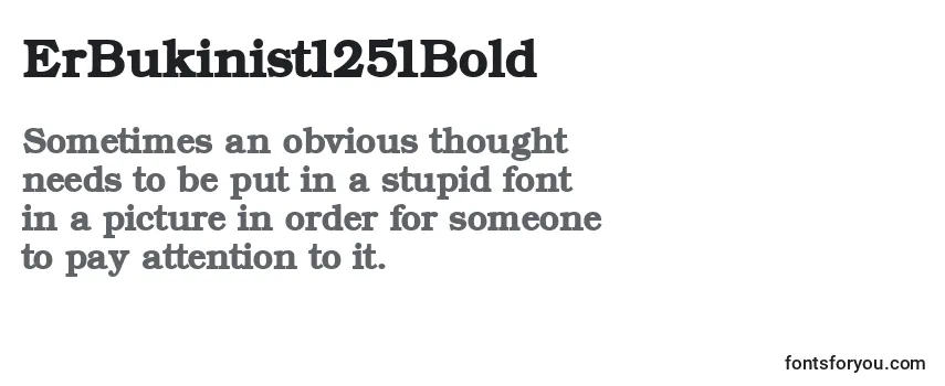 Review of the ErBukinist1251Bold Font