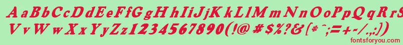 fuente OswaldgreyItalic – Fuentes Rojas Sobre Fondo Verde