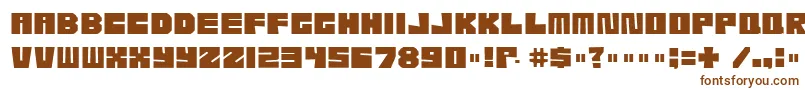 Etcher04i-fontti – ruskeat fontit valkoisella taustalla