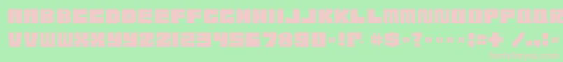 Etcher04i Font – Pink Fonts on Green Background