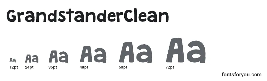 Размеры шрифта GrandstanderClean