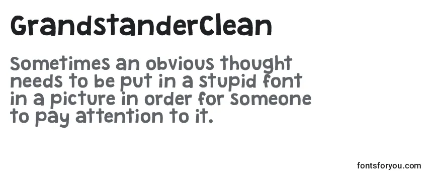 Шрифт GrandstanderClean