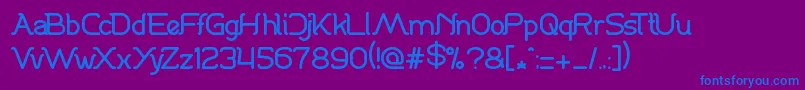 Шрифт DanceFever – синие шрифты на фиолетовом фоне
