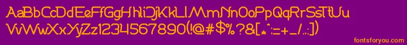 DanceFever Font – Orange Fonts on Purple Background