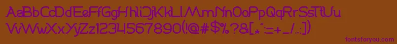 Шрифт DanceFever – фиолетовые шрифты на коричневом фоне