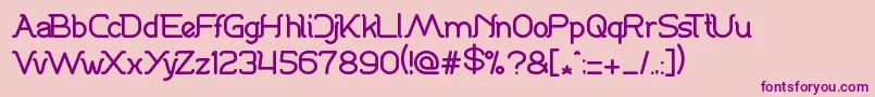 DanceFever Font – Purple Fonts on Pink Background