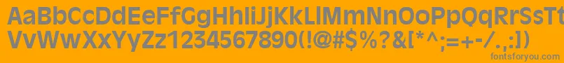 フォントDecadeSsiBold – オレンジの背景に灰色の文字