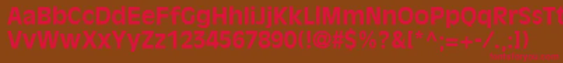 DecadeSsiBold Font – Red Fonts on Brown Background