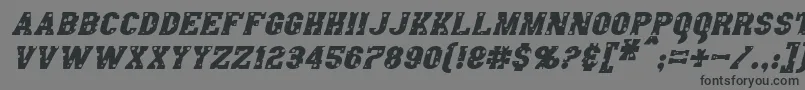 AngelArmsItalic Font – Black Fonts on Gray Background