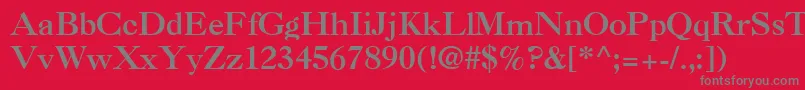 CasqueBold Font – Gray Fonts on Red Background