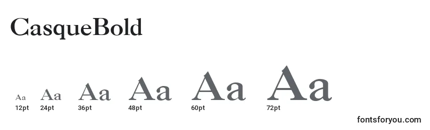 CasqueBold Font Sizes