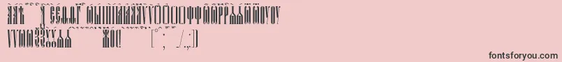 PsaltyrKucs Font – Black Fonts on Pink Background