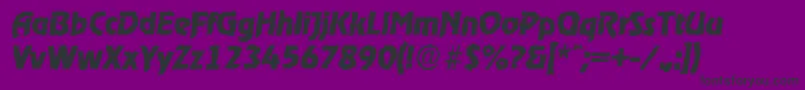 OnstagerandomXboldItalic Font – Black Fonts on Purple Background