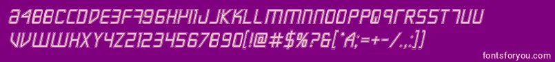 Escapeartistacadsemital Font – Pink Fonts on Purple Background