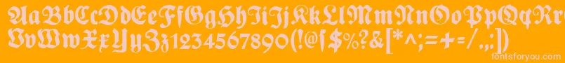 More about PlakatFrakturBlack Font PlakatFrakturBlack Font – Pink Fonts on Orange Background