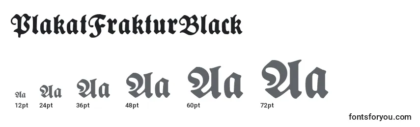 PlakatFrakturBlack Font Sizes
