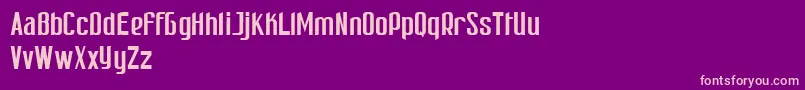 PatinioRicardoSample Font – Pink Fonts on Purple Background