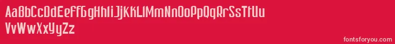 PatinioRicardoSample Font – Pink Fonts on Red Background