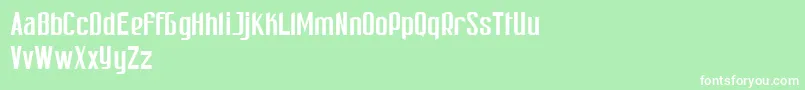 PatinioRicardoSample Font – White Fonts on Green Background