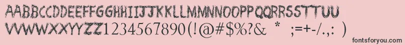 More about SprayBreak Font SprayBreak Font – Black Fonts on Pink Background