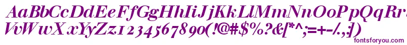 WalbaumossskBold Font – Purple Fonts on White Background