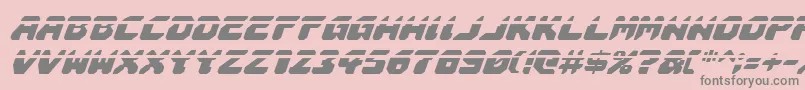 AstropolisLaserItalic Font – Gray Fonts on Pink Background