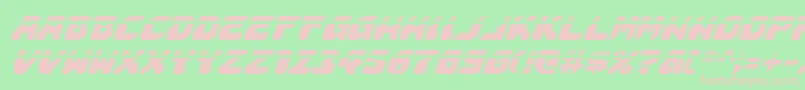 AstropolisLaserItalic Font – Pink Fonts on Green Background