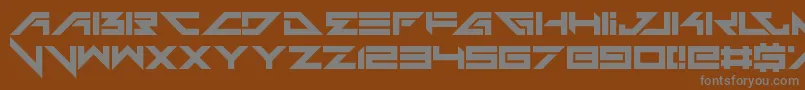 Шрифт Headshots – серые шрифты на коричневом фоне