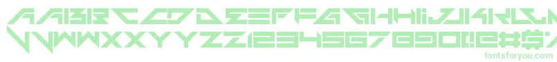 Headshots-fontti – vihreät fontit valkoisella taustalla