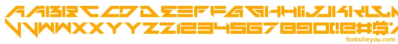 Шрифт Headshots – оранжевые шрифты на белом фоне