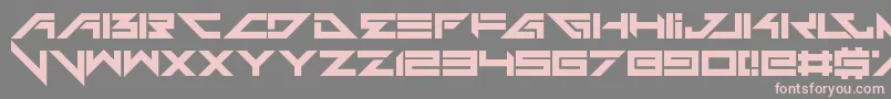 フォントHeadshots – 灰色の背景にピンクのフォント