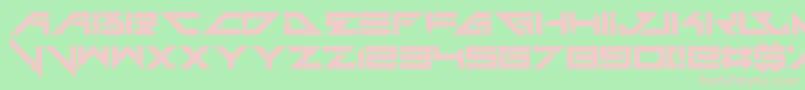 フォントHeadshots – 緑の背景にピンクのフォント