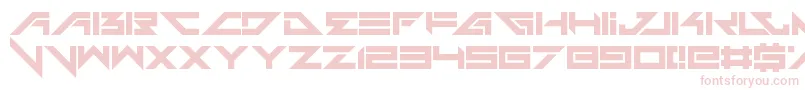 Headshots-fontti – vaaleanpunaiset fontit valkoisella taustalla