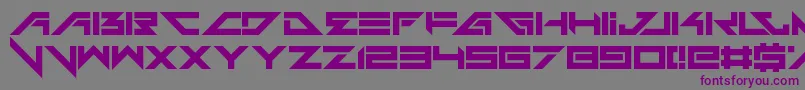 Headshots Font – Purple Fonts on Gray Background