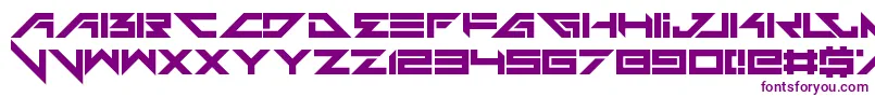 Headshots Font – Purple Fonts on White Background