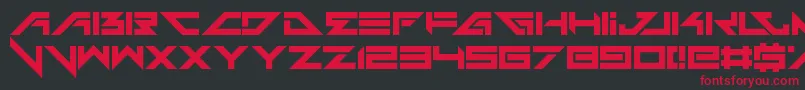 Шрифт Headshots – красные шрифты на чёрном фоне