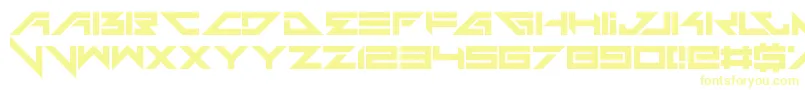 Шрифт Headshots – жёлтые шрифты на белом фоне