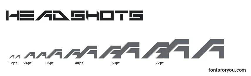 Headshots Font Sizes