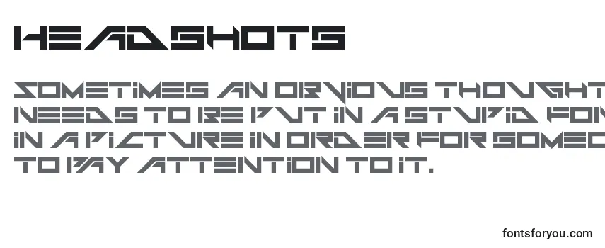 Headshots Font