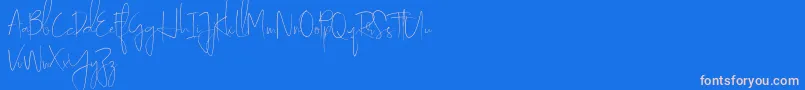 fuente YouthnessRegularDemo – Fuentes Rosadas Sobre Fondo Azul
