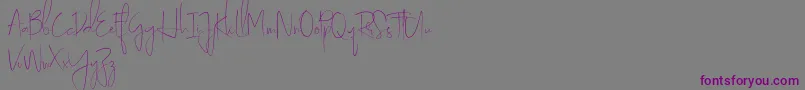 YouthnessRegularDemo-Schriftart – Violette Schriften auf grauem Hintergrund