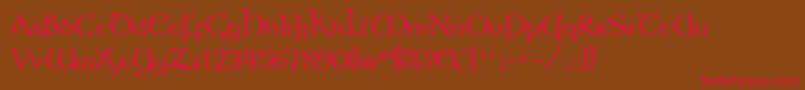 KeltBold Font – Red Fonts on Brown Background