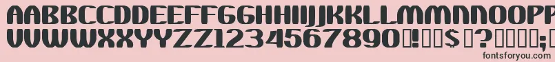 Wachaka Font – Black Fonts on Pink Background