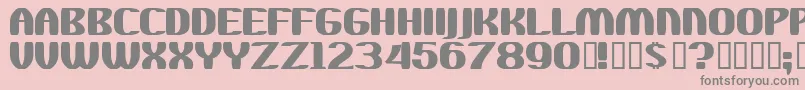 Wachaka Font – Gray Fonts on Pink Background